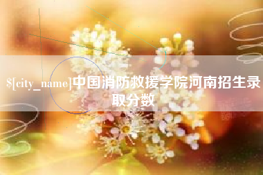 涉县中国消防救援学院河南招生录取分数