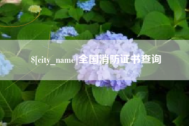 涉县全国消防证书查询