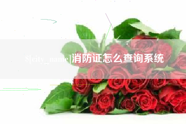 涉县消防证怎么查询系统