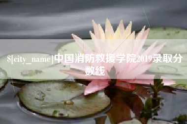 涉县中国消防救援学院2019录取分数线