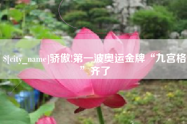 涉县骄傲!第一波奥运金牌“九宫格”齐了