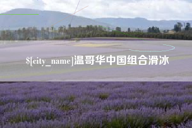 涉县温哥华中国组合滑冰