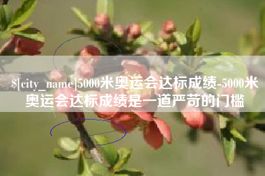 涉县5000米奥运会达标成绩-5000米奥运会达标成绩是一道严苛的门槛