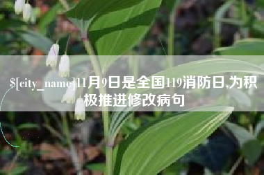 涉县11月9日是全国119消防日,为积极推进修改病句