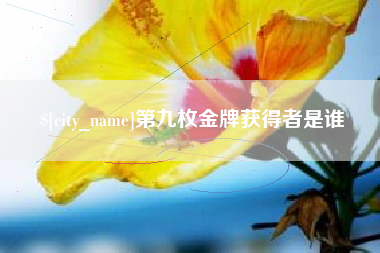 涉县第九枚金牌获得者是谁