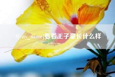 涉县看看王子豪长什么样