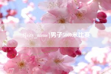 涉县男子5000米比赛