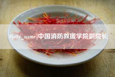 涉县中国消防救援学院副院长