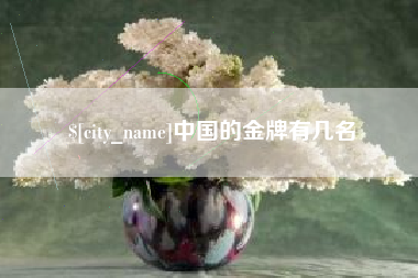 涉县中国的金牌有几名