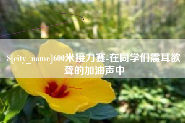 涉县600米接力赛-在同学们震耳欲聋的加油声中