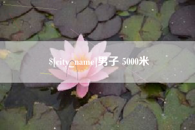 涉县男子 5000米