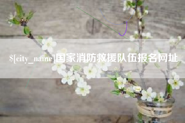 涉县国家消防救援队伍报名网址