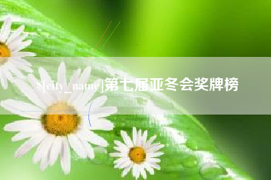 涉县第七届亚冬会奖牌榜