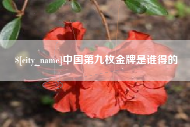 涉县中国第九枚金牌是谁得的