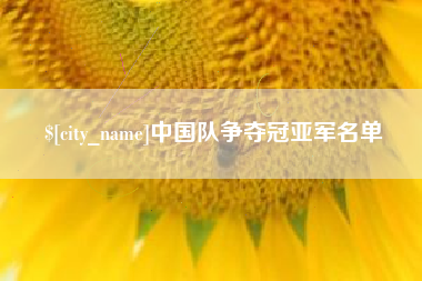 涉县中国队争夺冠亚军名单
