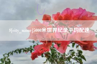 涉县5000米世界纪录平均配速