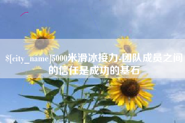 涉县5000米滑冰接力-团队成员之间的信任是成功的基石