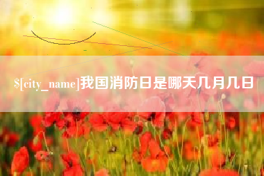 涉县我国消防日是哪天几月几日