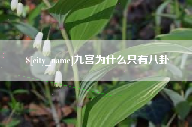 涉县九宫为什么只有八卦