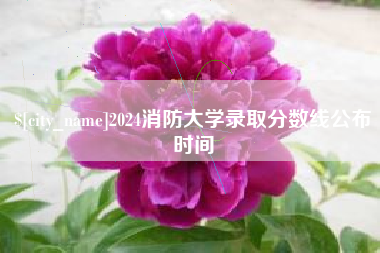 涉县2024消防大学录取分数线公布时间