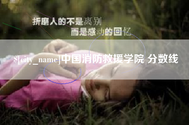 涉县中国消防救援学院 分数线
