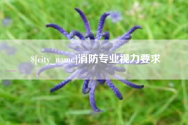涉县消防专业视力要求