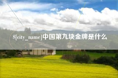 涉县中国第九块金牌是什么