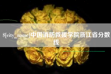 涉县中国消防救援学院浙江省分数线