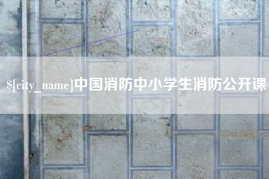 涉县中国消防中小学生消防公开课