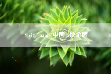 涉县中国19块金牌