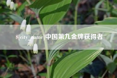 涉县中国第九金牌获得者