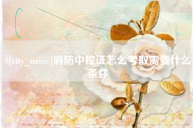 涉县消防中控证怎么考取需要什么条件