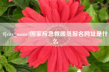 涉县国家应急救援员报名网址是什么