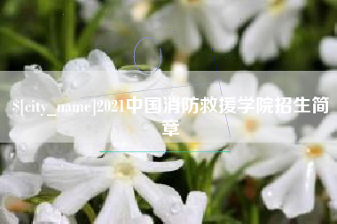 涉县2021中国消防救援学院招生简章