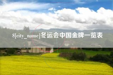 涉县冬运会中国金牌一览表