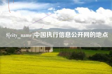 涉县中国执行信息公开网的地点