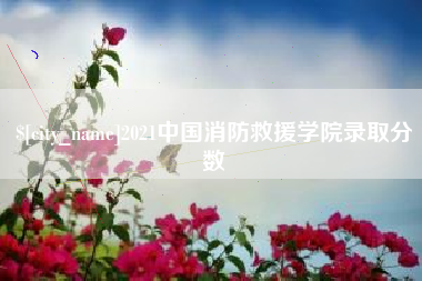 涉县2021中国消防救援学院录取分数