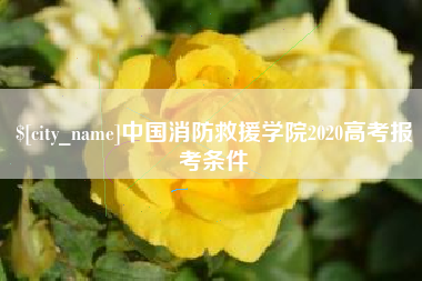 涉县中国消防救援学院2020高考报考条件