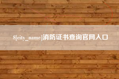 涉县消防证书查询官网入口