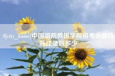 涉县中国消防救援学院报考分数线浙江录取多少